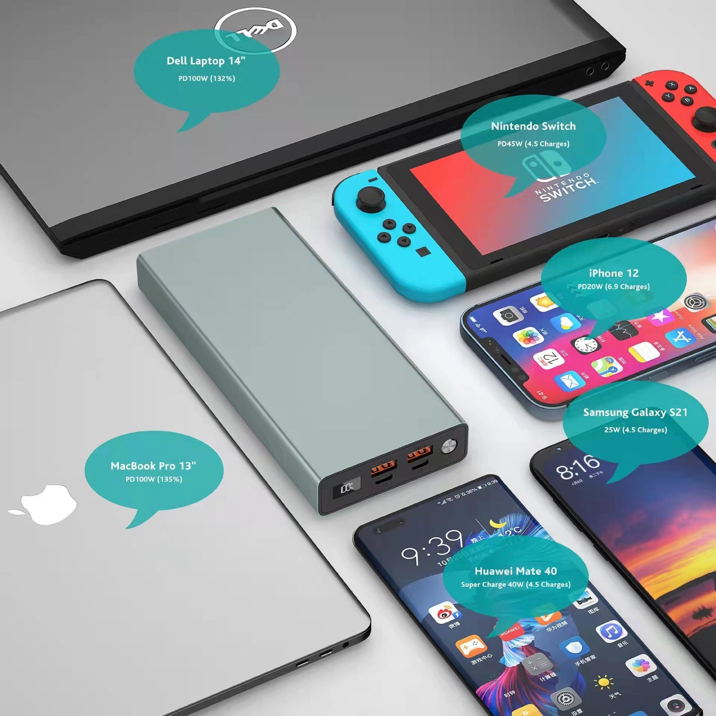 powerbank 30000 speed charging JT10, JT11, JT12