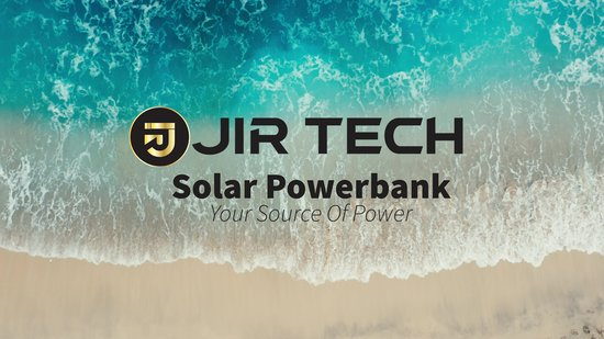 JIRTech® - Solar power bank 10,000 mAh