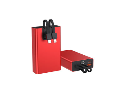 Powerbank 10000 normale F18 met 2 built in kabels JT13, JT14, JT15