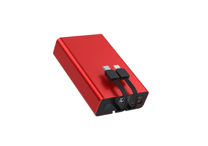 Powerbank 10000 normale F18 met 2 built in kabels JT13, JT14, JT15