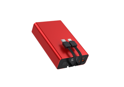 Powerbank 10000 normale F18 met 2 built in kabels JT13, JT14, JT15