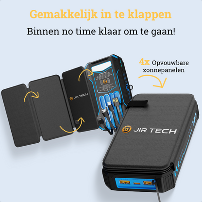 JIRTech® - Solar Powerbank 20,000 mAh