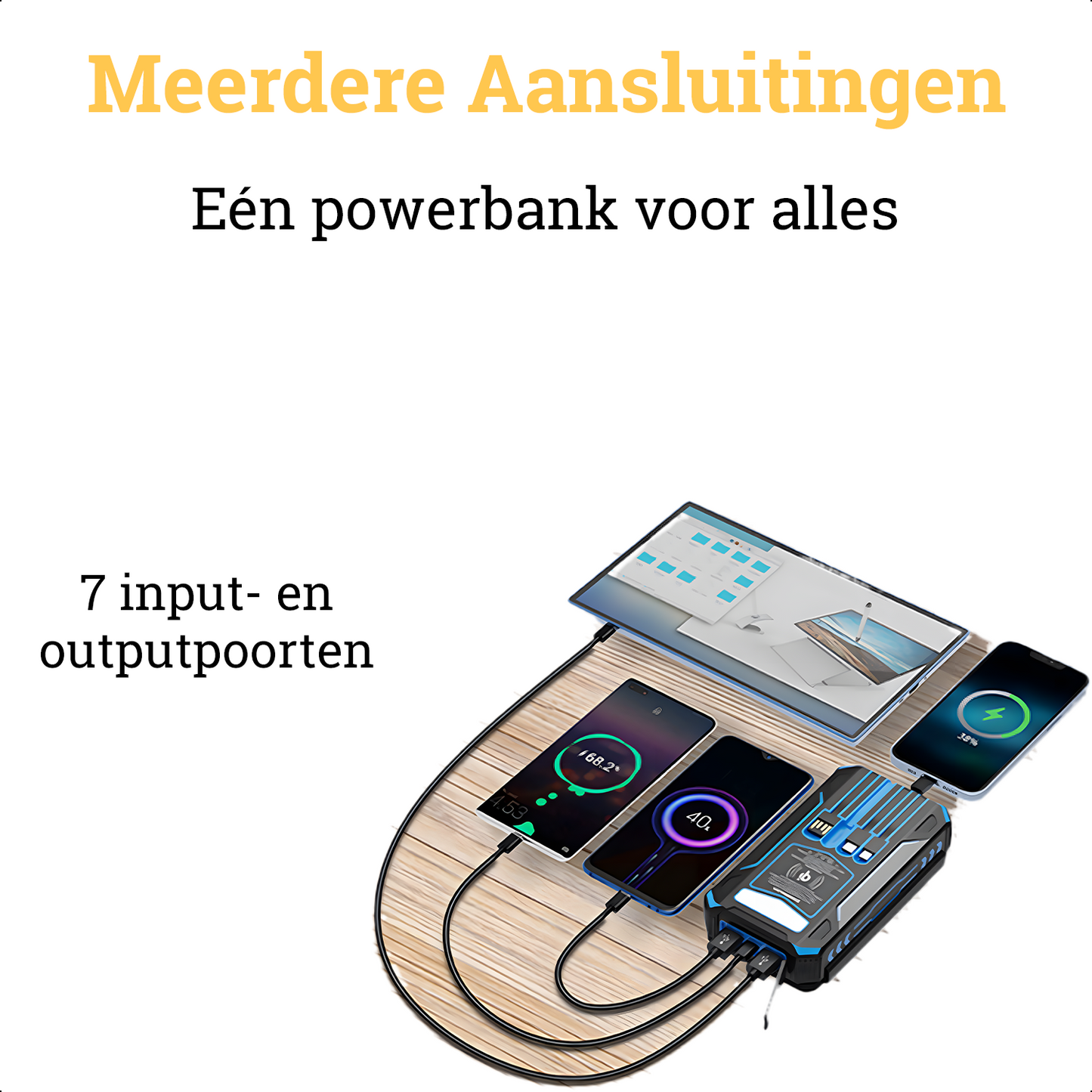 JIRTech® - Solar Powerbank 20,000 mAh
